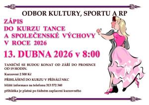 zápis do tanečních 2026