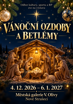 vánoční ozdoby výstava a betlémy
